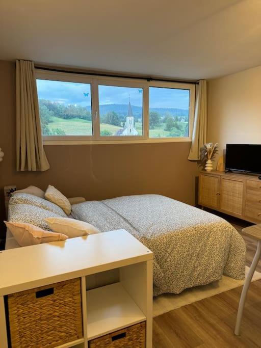 Studio Cosy Au Coeur Du Haut-Jura Foncine-le-Bas Kültér fotó