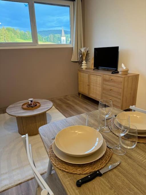 Studio Cosy Au Coeur Du Haut-Jura Foncine-le-Bas Kültér fotó